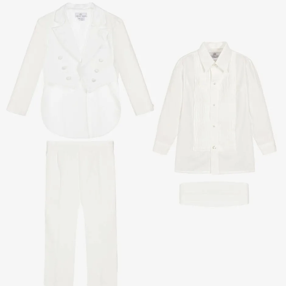 Beau KiD Boys Ivory Tuxedo Suit
