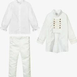 Andreeatex Boys Ivory Velvet Suit Sale