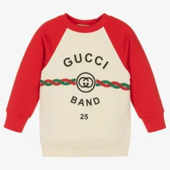 Gucci Boys Ivory Web Sweatshirt Online