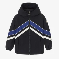 Moncler Enfant Boys Navy Blue & White Tseren Jacket Best