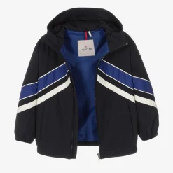 Moncler Enfant Boys Navy Blue & White Tseren Jacket Best