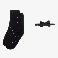 Mayoral Boys Navy Blue Bow Tie & Sock Set Outlet
