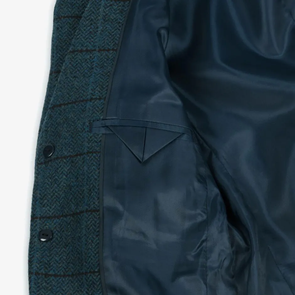 Beau KiD Boys Navy Blue Check Suit