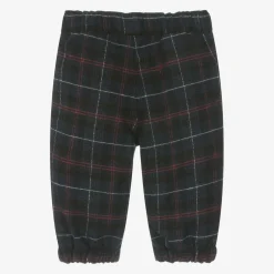 Il Gufo Boys Navy Blue Check Trousers Online