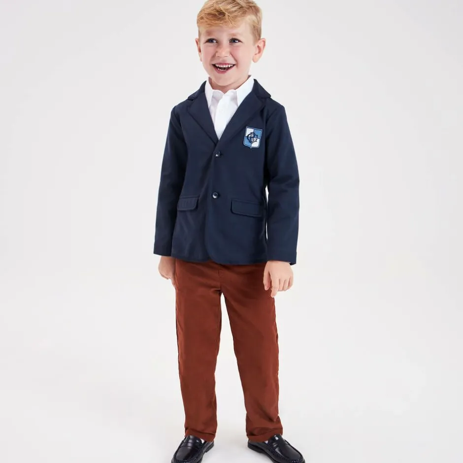 Beatrice amp; George Boys Navy Blue Cotton Blazer