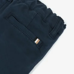 BOSS Boys Navy Blue Cotton Chino Trousers Sale