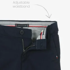 Tommy Hilfiger Boys Navy Blue Cotton Chino Trousers Outlet