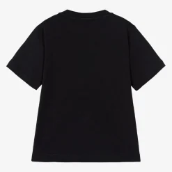 Emporio Armani Boys Navy Blue Cotton Eagle T-Shirt Clearance