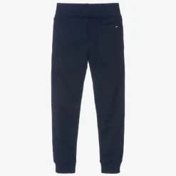 Tommy Hilfiger Boys Navy Blue Cotton Flag Logo Joggers Discount