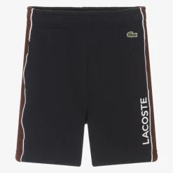 Lacoste Boys Navy Blue Cotton Jersey Shorts Sale
