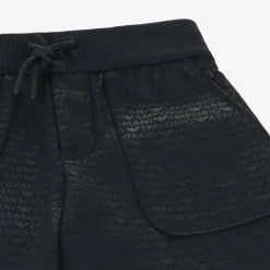Emporio Armani Boys Navy Blue Cotton Jersey Shorts Discount