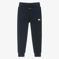 Tommy Hilfiger Boys Navy Blue Cotton Joggers Outlet