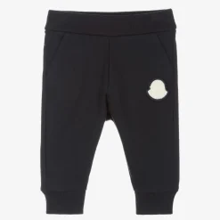 Moncler Enfant Boys Navy Blue Cotton Joggers Outlet