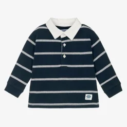 Mayoral Boys Navy Blue Cotton Rugby Shirt Discount