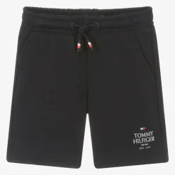 Tommy Hilfiger Boys Navy Blue Cotton Shorts Discount
