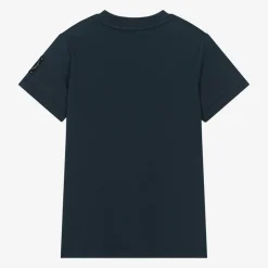 AIGNER Boys Navy Blue Cotton T-Shirt New