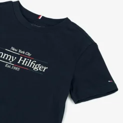 Tommy Hilfiger Boys Navy Blue Cotton T-Shirt Discount