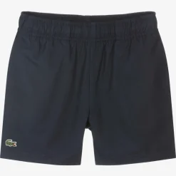 Lacoste Boys Navy Blue Crocodile Sports Shorts Clearance