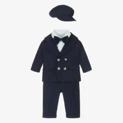 Andreeatex Boys Navy Blue Double Breasted Suit Best