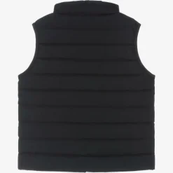 Emporio Armani Boys Navy Blue Down Padded Eagle Gilet Online