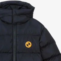 Gucci Boys Navy Blue Down-Fill GG Puffer Coat Discount