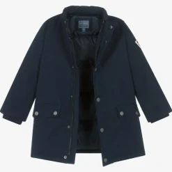 Guess Boys Navy Blue Down-Filled Parka Coat Outlet