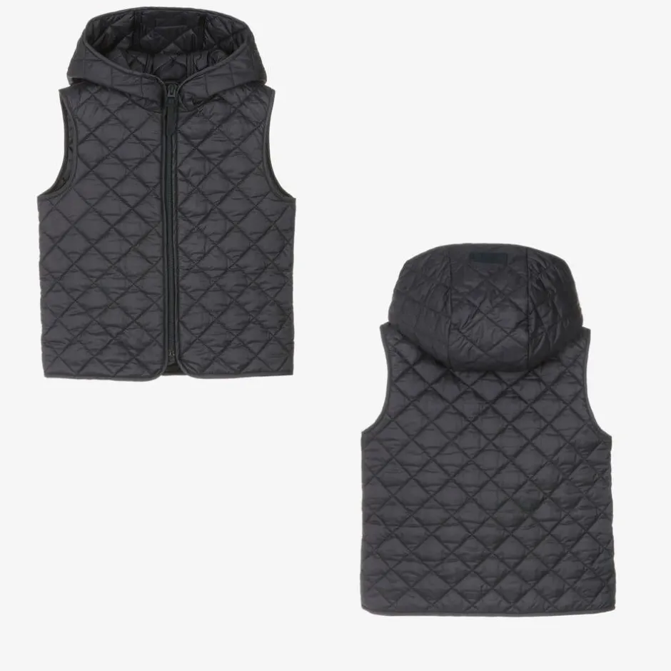 Il Gufo Boys Navy Blue Felted 2-in-1 Coat