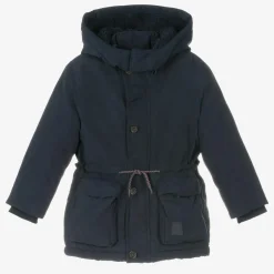 Mayoral Boys Navy Blue Hooded Parka Coat Clearance