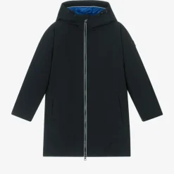 Mayoral Nukutavake Boys Navy Blue Hooded Parka Coat Discount