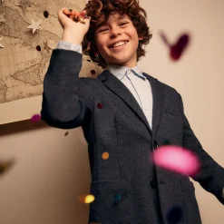 Mayoral Boys Navy Blue Jersey Blazer Outlet