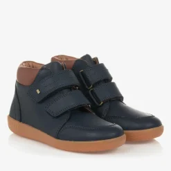 Bobux Kid + Boys Navy Blue Leather Boots Outlet