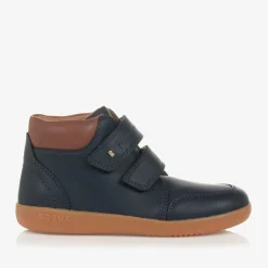 Bobux Kid + Boys Navy Blue Leather Boots Outlet