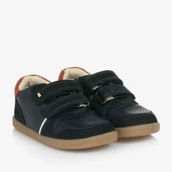Bobux IWalk Boys Navy Blue Leather Trainers New