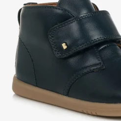 Bobux Boys Navy Blue Leather Velcro Boots New