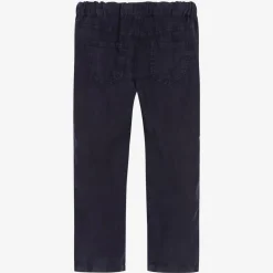 Il Gufo Boys Navy Blue Linen Trousers
