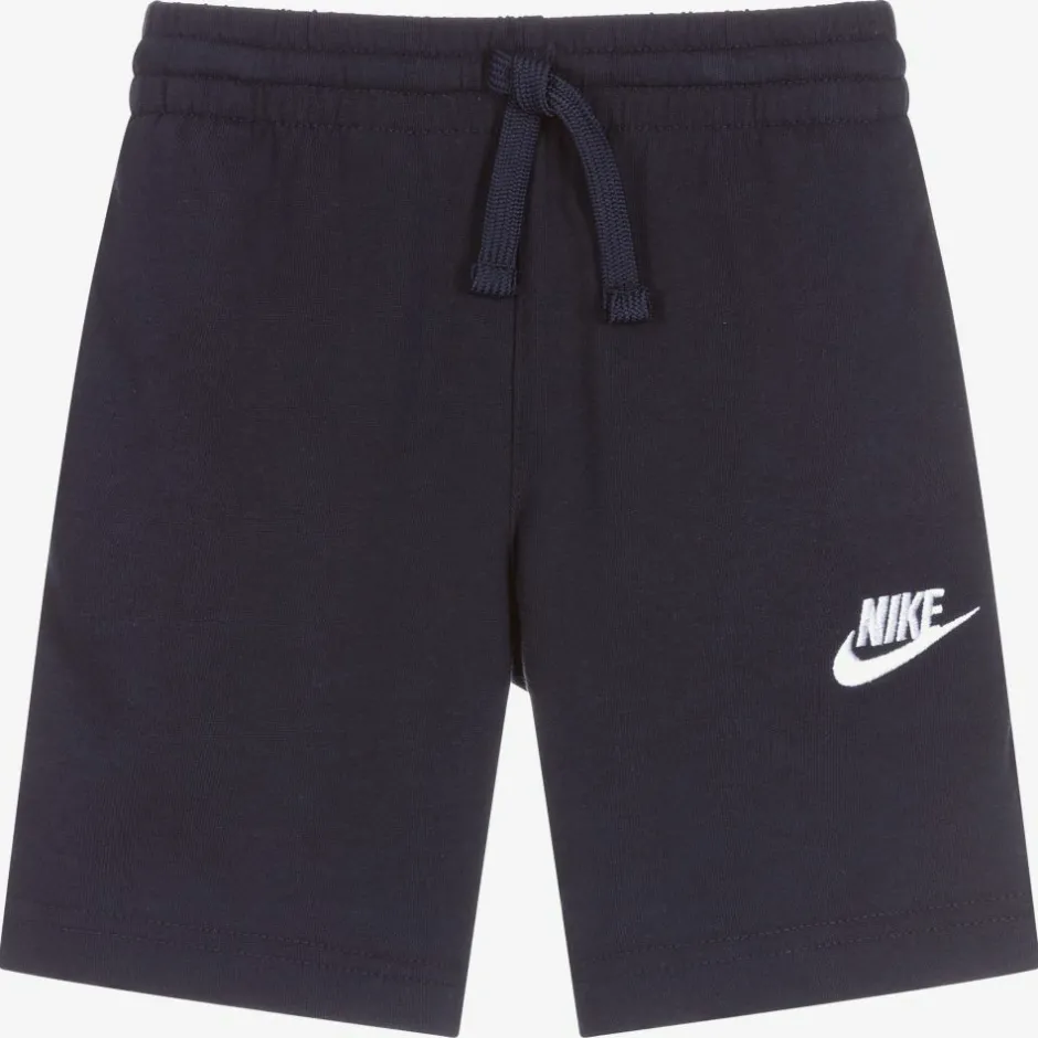 Nike Boys Navy Blue Logo Shorts