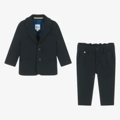 BOSS Boys Navy Blue Milano Suit