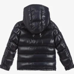 Moncler Enfant Boys Navy Blue New Maya Down Puffer Jacket Outlet