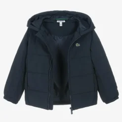 Lacoste Boys Navy Blue Puffer Jacket Clearance