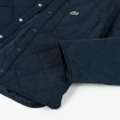 Lacoste Boys Navy Blue Quilted Coat Hot