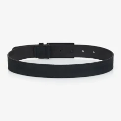 BOSS Boys Navy Blue Suede Leather Belt Hot