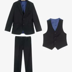 Romano Boys Navy Blue Suit