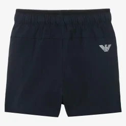 EA7 Emporio Armani Boys Navy Blue VENTUS7 Sports Shorts Clearance