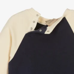 Gucci Boys Navy Blue Web Sweatshirt Sale