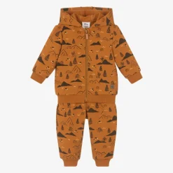 Carrément Beau Boys Orange Cotton Disney Tracksuit Hot