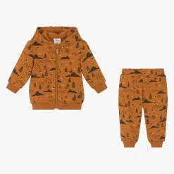 Carrément Beau Boys Orange Cotton Disney Tracksuit Hot