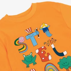Stella McCartney Kids Boys Orange Cotton Magic T-Shirt New