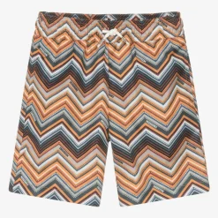 Missoni Boys Orange Zigzag Swim Shorts Outlet