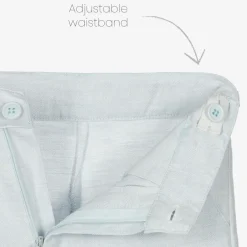 Caramelo Kids Boys Pale Blue Cotton Shorts Suit Discount