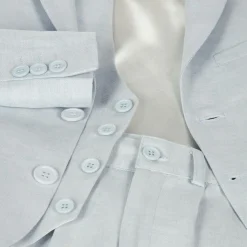 Caramelo Kids Boys Pale Blue Cotton Shorts Suit Discount